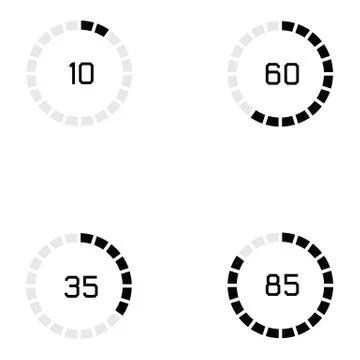 Loading icon set Stock Illustration
