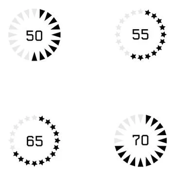 Loading icon set Stock Illustration
