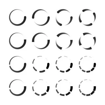 Loading icon set. Stock Illustration