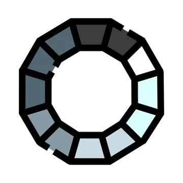 Loading icon showing data processing progress Stock Illustration