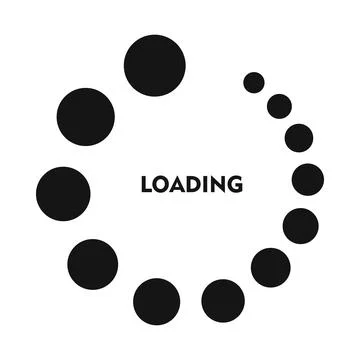 Loading icon in simple style Stock Illustration