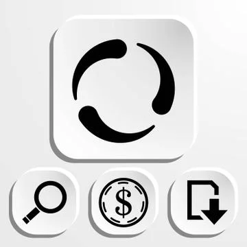 Loading icon stock vector illustration flat design Illustrazione stock