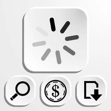 Loading icon stock vector illustration flat design Illustrazione stock