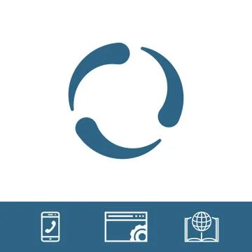 Loading icon stock vector illustration flat design Stock Illustration