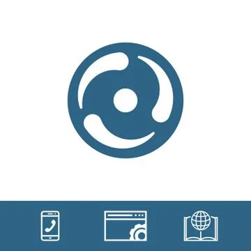 Loading icon stock vector illustration flat design Stock Illustration