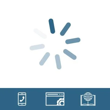 Loading icon stock vector illustration flat design Illustrazione stock