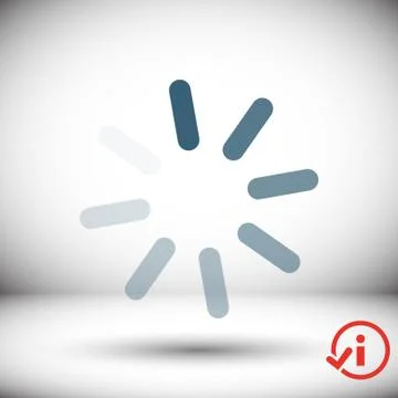 Loading icon stock vector illustration flat design Illustrazione stock