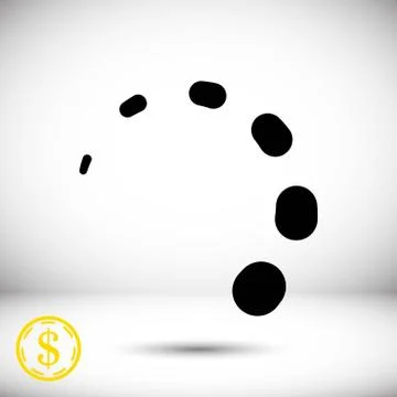 Loading icon stock vector illustration flat design Stock Illustration