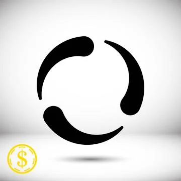 Loading icon stock vector illustration flat design Stock Illustration