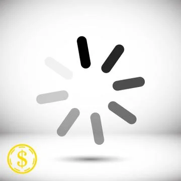 Loading icon stock vector illustration flat design Stock Illustration