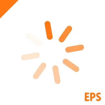 Loading icon stock vector illustration flat design Stock Illustration