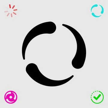 Loading icon stock vector illustration flat design Stock Illustration