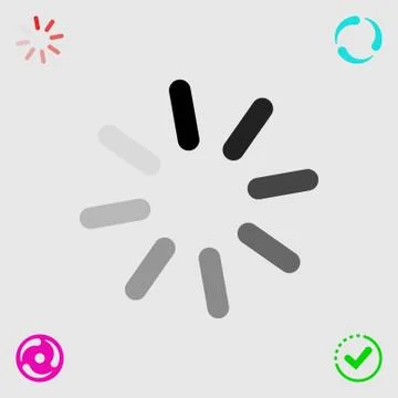 Loading icon stock vector illustration flat design Illustrazione stock