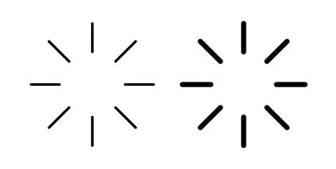 Loading icon symbol. Vector illustration pack in black color. Stock Illustration