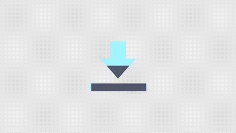 Loading icon with technology animation. Arrow down symbol animation Stock Footage 271325006
