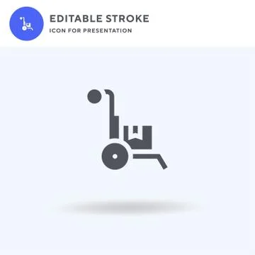 Loading icon vector, filled flat sign, solid pictogram isolated on white, logo Stock Illustration