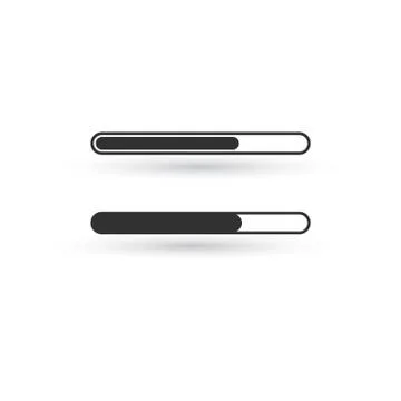 Loading icon, vector illustration isolated on white background. Illustrazione stock