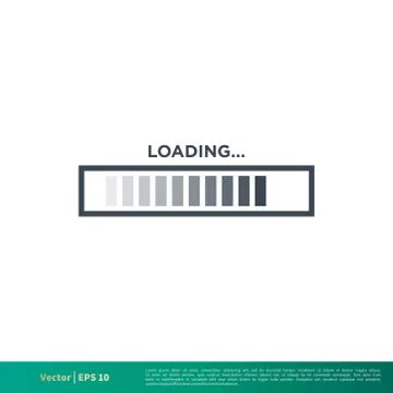 Loading Icon Vector Logo Template Illustration Design EPS 10. 스톡 일러스트