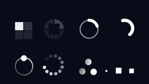 Loading icons Stock Footage 263630180