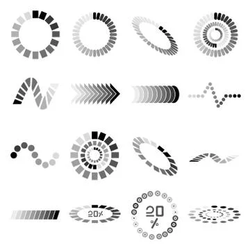 Loading icons Stock Illustration