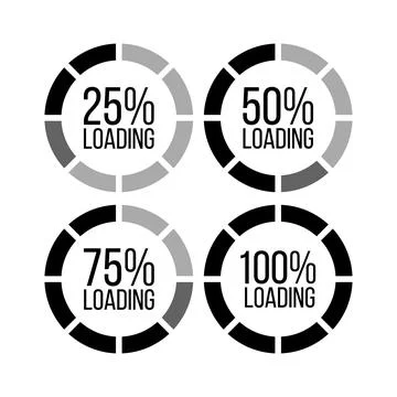 Loading Icons Set Vector Illustration Stock Illustration