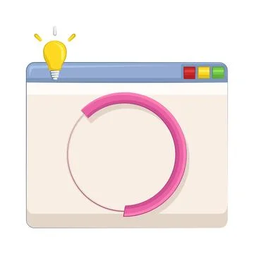 Loading Illustration Ilustración de archivo