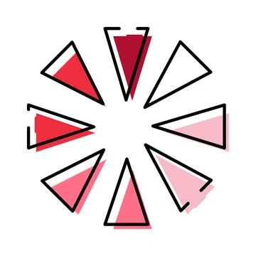 Loading indicator animation for digital content processing Stock Illustration