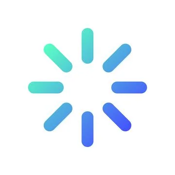 Loading indicator pixel perfect gradient linear ui icon Stock Illustration