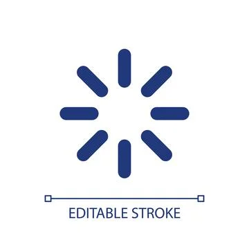 Loading indicator pixel perfect RGB color ui icon Stock Illustration