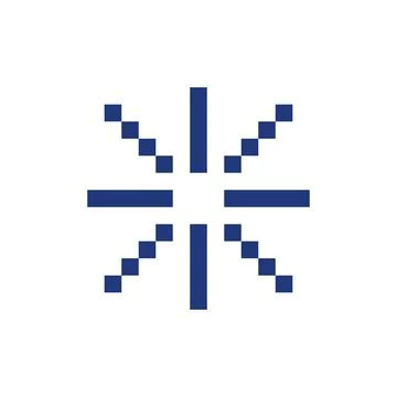 Loading indicator pixelated RGB color ui icon Stock Illustration