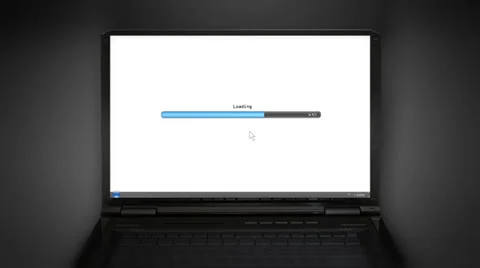 Loading laptop screen laptop screen Stock Footage 38516317