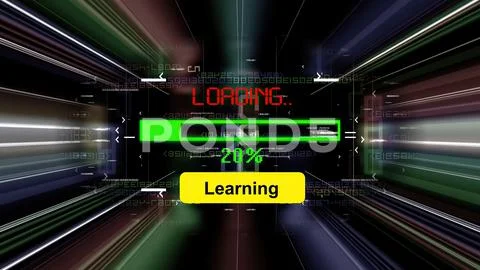 Loading learn progress bar on the screen: Graphic #236323821