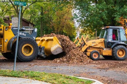 Loading leaves Stock Photos