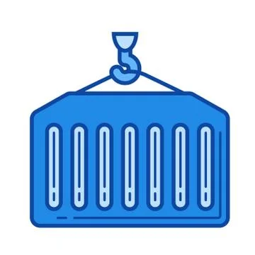 Loading line icon. Stock Illustration