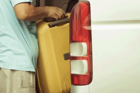 Loading luggage 스톡 사진