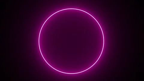 Loading neon circles seamless loop icon animation isolated on black background Stock Footage 321240142
