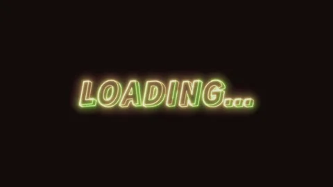 Loading Neon Text Seamless Loop 4K (Black Background) Stock Footage 310358752
