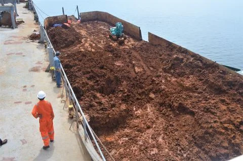 LOADING NICKEL ORE Stock Photos
