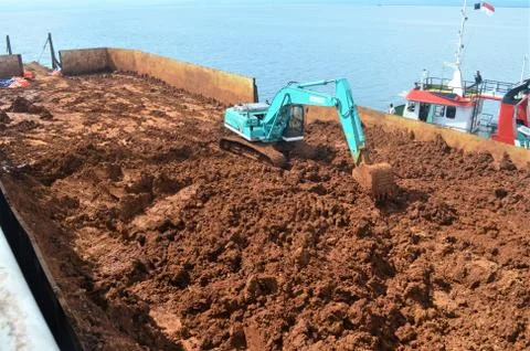 LOADING NICKEL ORE Stock Photos