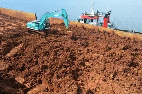 LOADING NICKEL ORE Stock Photos