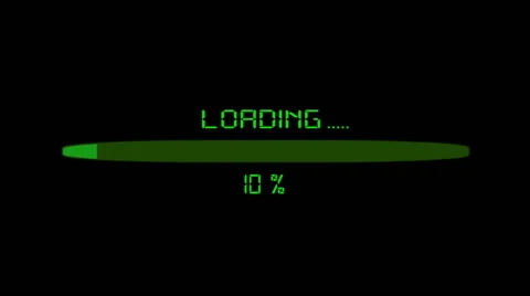 Loading from one to hundred per cent animation Stock Footage 41867073