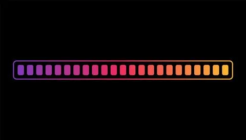 Loading or progress completed percentage bar, loading status bar, download Stock Illustration