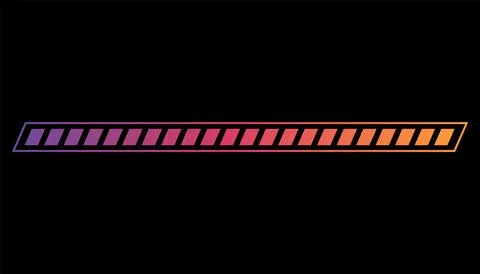 Loading or progress completed percentage bar, loading status bar, download Stockillustratie