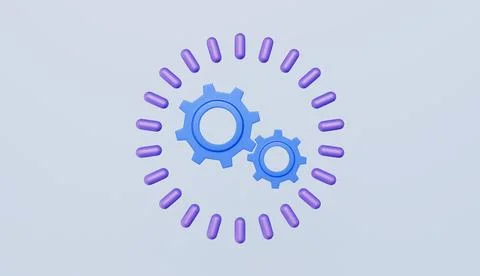 Loading or updating files, install new software, adjusting app process イラスト素材