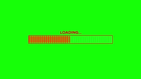Loading or Uploading Bar Filling Concept Background. Progress loading bar. Stock Footage 137694538