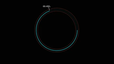 Loading Percent And Animation Figures 库存影片 200763416
