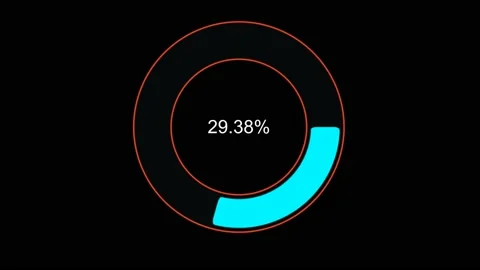 Loading Percent And Animation Figures Stock-Footage 200763418