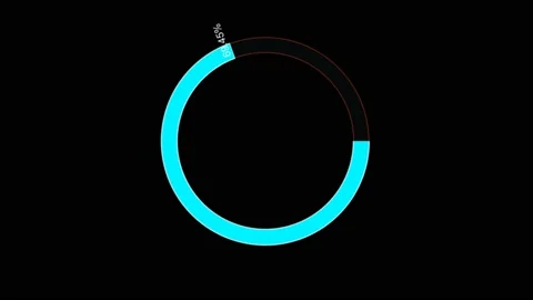 Loading Percent And Animation Figures 库存影片 200763423