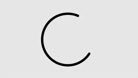 Loading percent circle progress loop Animation video transparent background.. Stock Footage 310643942