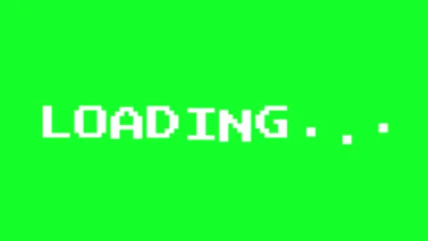 Loading Pixel Game Loading Animation Retro Arcade Style 4K Stock Footage 334369108